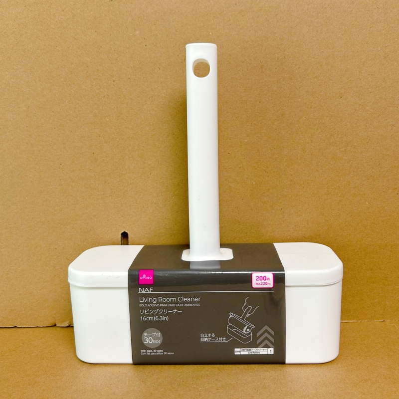 日本大创可撕式粘毛器地毯地板沙发衣物除尘去宠物毛发滚桶滚刷黏