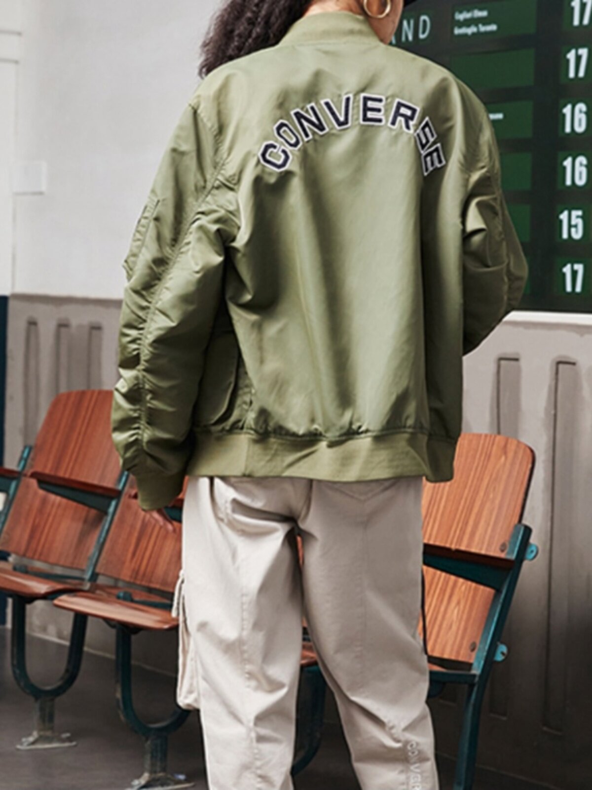 CONVERSE 컨버스 남녀 야구 유니폼 파일럿 캐주얼 자켓 자켓 10024169-A01-A02-A03