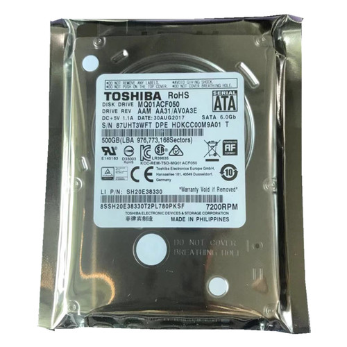 2.5寸7200转500G东芝笔记本硬盘