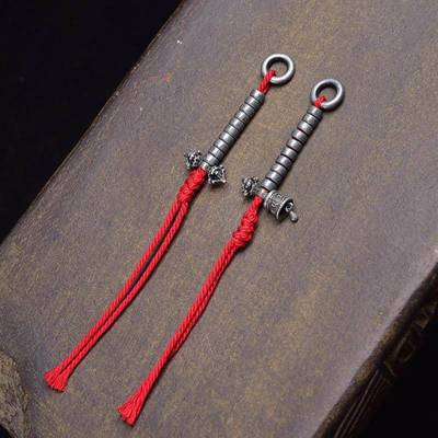 藏式文玩铜计数器串珠手串佛珠手工DIY半成品侧挂编织绳配件饰品