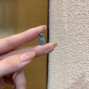 老银三七银莲花卡子diy配件编织手绳项链文玩佛珠时尚配饰品隔珠