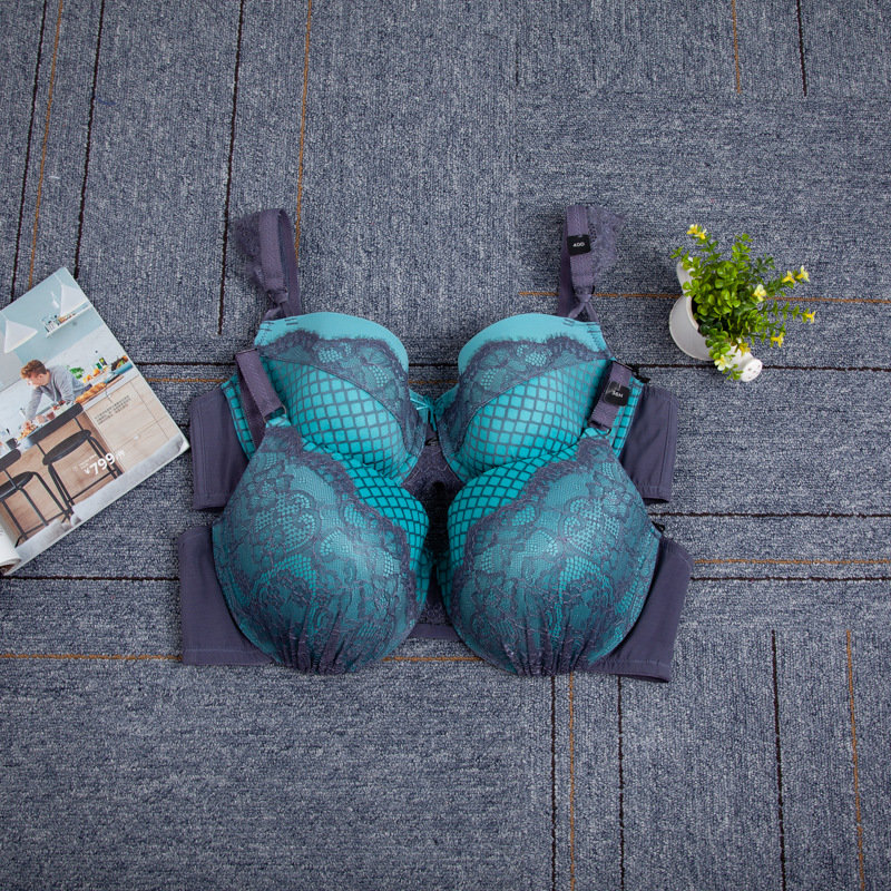 蕾丝性感薄模杯定型大码文胸内衣