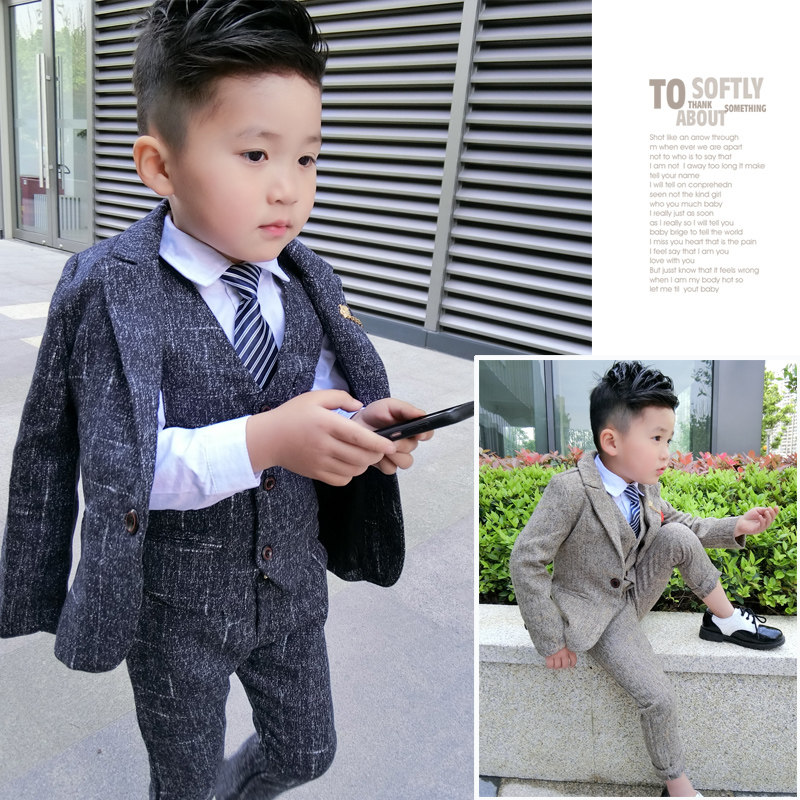 男童春款西服套装2025新款儿童春款礼服中小宝宝花童三件套表演潮,童装/婴儿装/亲子装,套装,淘宝优惠券,粉丝福利购,淘宝优惠卷