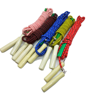 包邮木柄长款胶棉群体跳绳 5米多人跳绳 学生集体甩大绳长跳绳