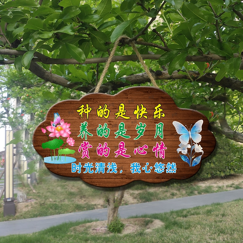 种的是快乐励志文字装饰挂件