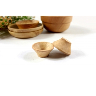 超小迷你实木白酒品酒杯试饮酒盅小号品尝试喝杯子木质 约10毫升