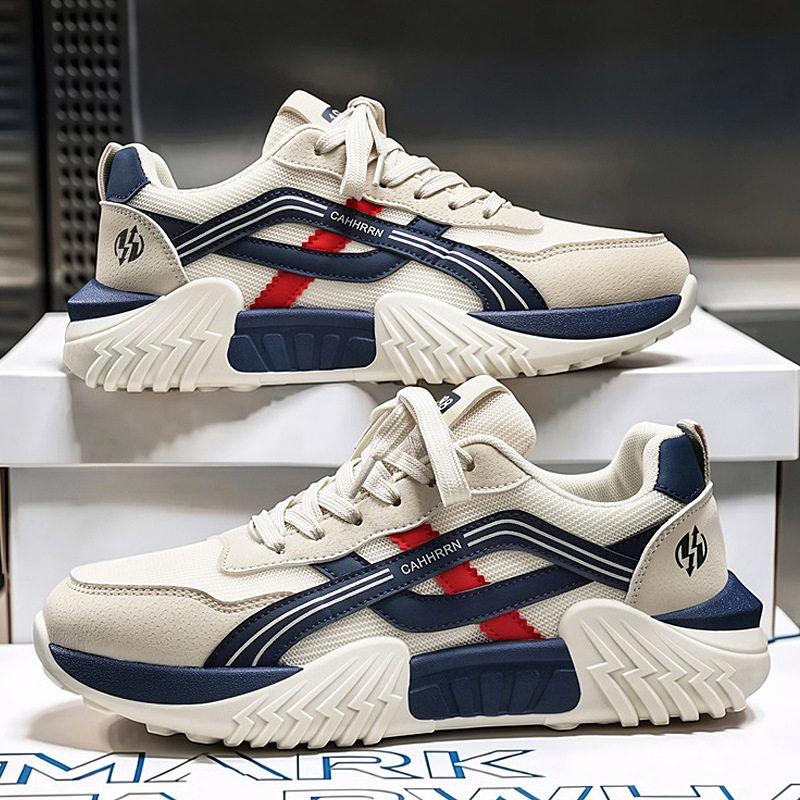 南燕楚秋季透气网布男鞋2026新款休闲运动鞋学生青少年潮鞋男45码