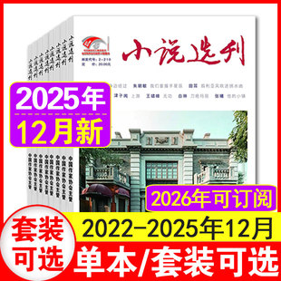 12月 2024年1 12月现货 11月可选 2021年6 文学文摘中长篇微型小说散文期刊 小说选刊杂志2025年1