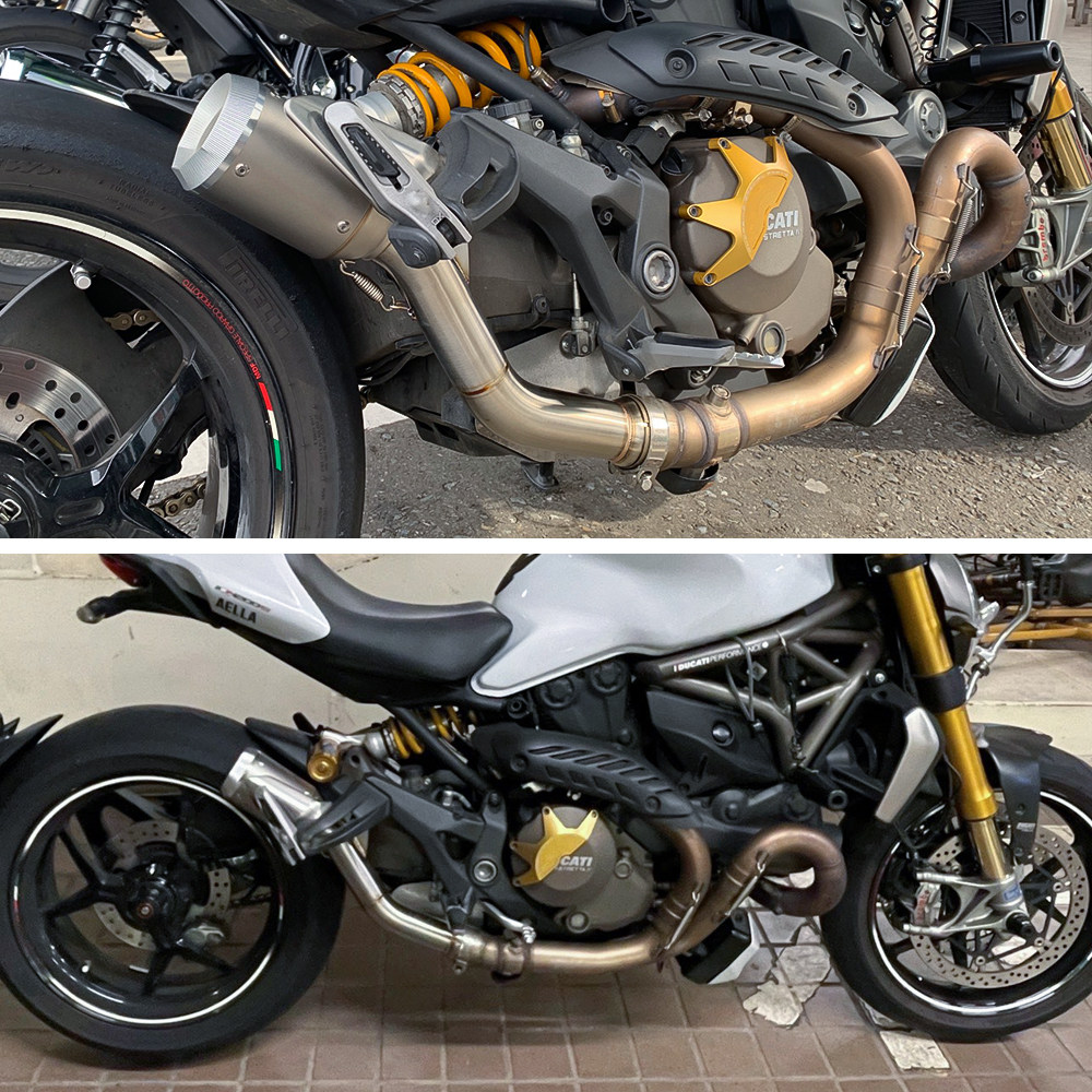 摩托车 排气管 杜卡迪系列 ducati 821 1200 1200s 改装中段 尾段