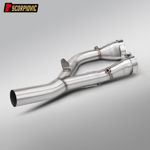 S1000RR去鼓中段排气管 摩托车机车S1000R改装 无损直上2019-2025