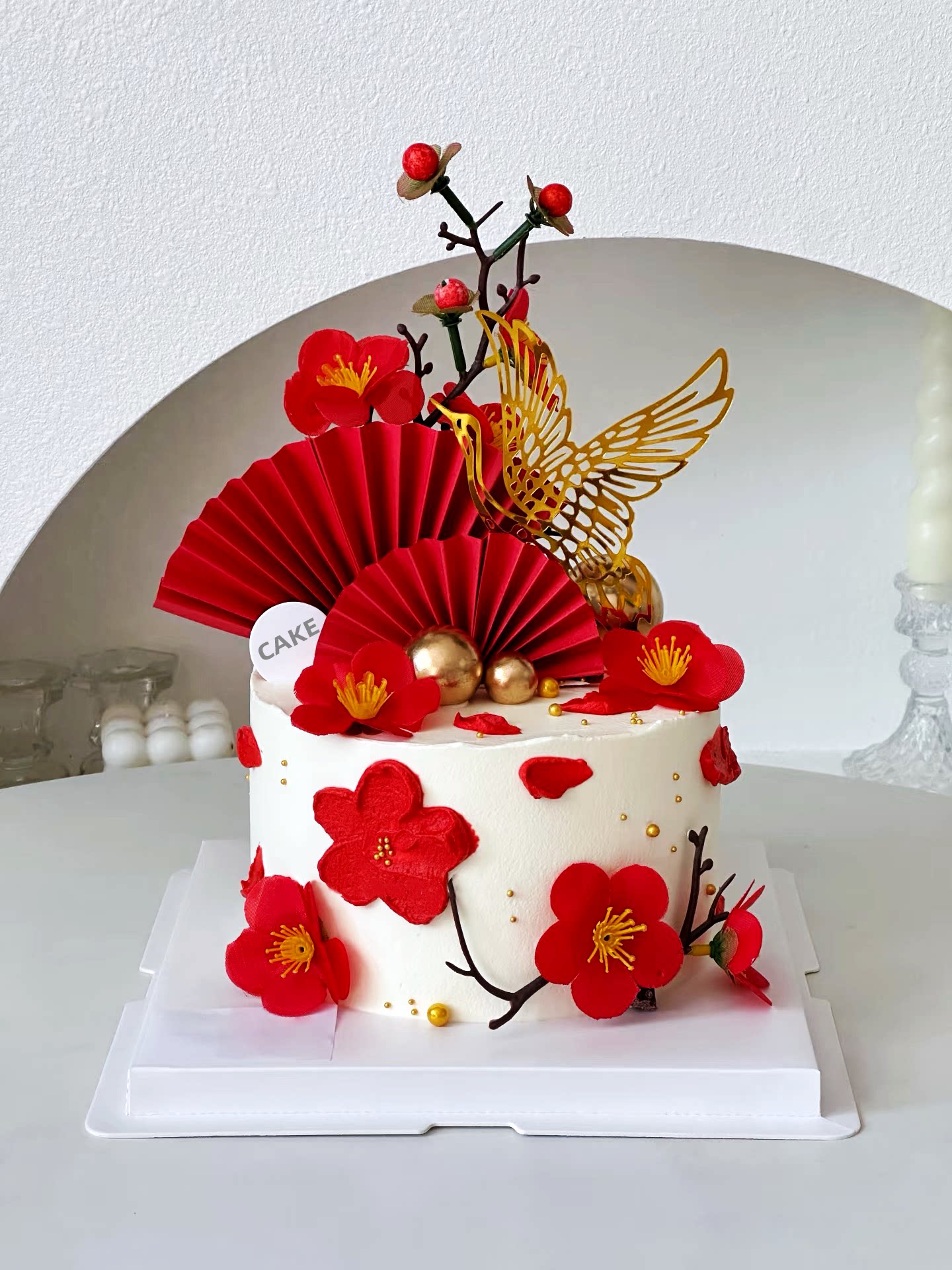 祝寿生日蛋糕装饰摆件寿公寿婆爷爷奶奶寿桃扇子福寿插件套装