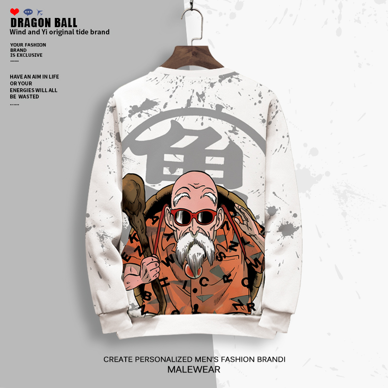七龙珠联名卫衣外套男龟仙人cos服痛衣长袖T恤oversize圆领上衣服