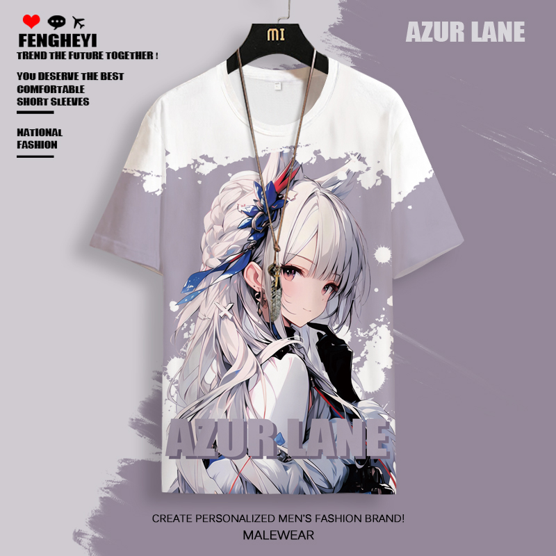 风和逸短袖二次元青年