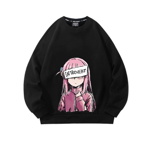 孤独摇滚联名卫衣外套男后藤一里cos服痛衣青少年加厚圆领长袖T恤