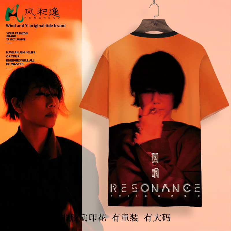 林忆莲回响Resonance演唱会短袖T恤男女夏季莲友应援周边衣服薄款