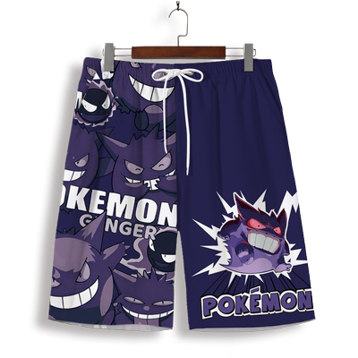 卡通联名短裤男二次元动漫周边印花五分裤oversize宽松大码沙滩裤