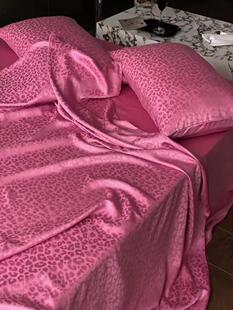 卡戴珊钻石豹纹～LF级100支兰精天丝提花夏季 冰丝滑裸睡床四件套