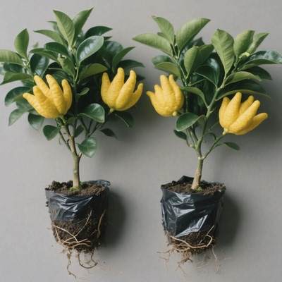 佛手树盆栽带果金华室内外水培插花闻香观赏花卉清香除异味