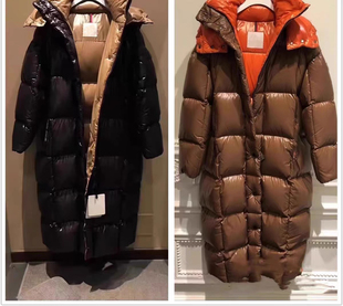 羽绒服女关晓彤同款 长款 parana黑金拼色超厚东北抗寒免洗鹅绒大衣