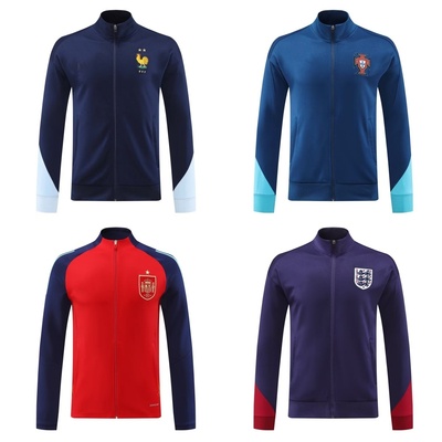 西班牙法国葡萄牙英格兰长袖训练服球迷版足球服冬装