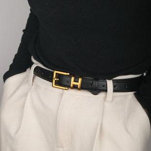 饰配裙子腰带夏季 2025新款 带装 百搭牛仔裤 真皮女士皮带高级感时尚