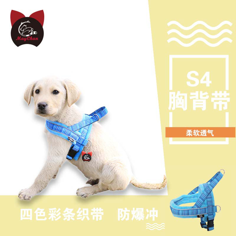 宠物狗链MayChan胸背带牢固耐咬简单狗绳舒适泰迪比熊柴犬牵引绳