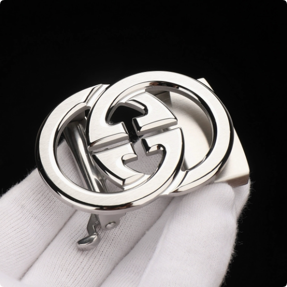 酷奇皮带扣头男士自动扣拉丝高档合金腰带配件卡扣腰带扣3.5 3.8