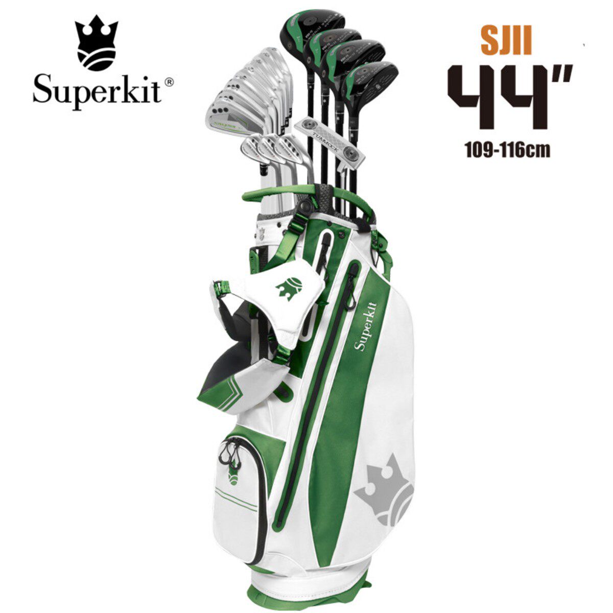 Superkit高尔夫儿童球杆整套二代青少年球杆II44适合109-116cm