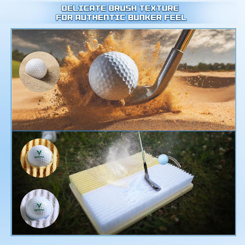 新款高尔夫沙坑打击垫 沙坑模拟器 挥杆切球练习垫golf切杆练习垫