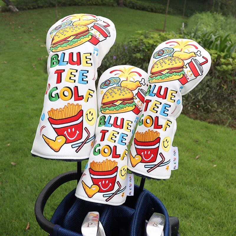 韩国进口高尔夫杆头套球杆套bluetee golf杆个性创意一号木球杆套
