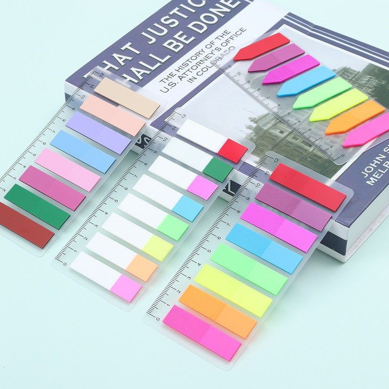 悦得便签贴标注式可书写防水分类索引标签贴便签新款透明便利贴