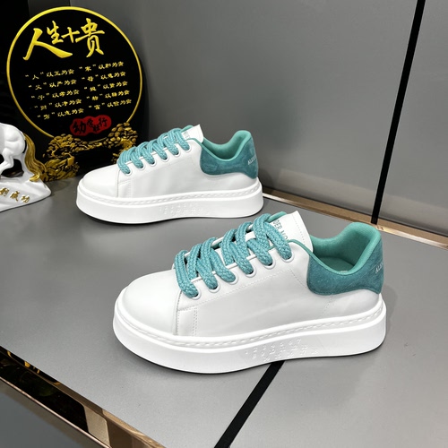 OK8-1162昆昆新款皮面拼接男鞋百搭舒适休闲运动潮鞋开车跑步板鞋