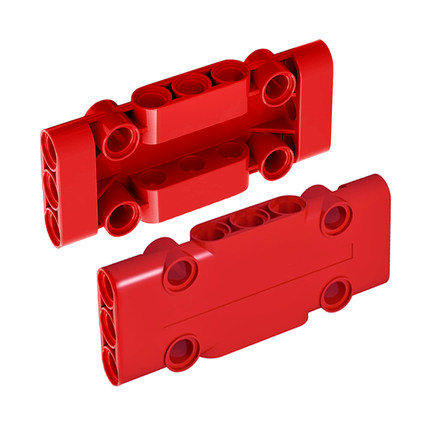 兼容乐高71709 科技 零配件  3x7 科技面板 黑 6331935MOC