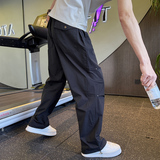 男士休闲裤夏季2025新款时尚百搭直筒裤长裤K25022-P75，男装休闲裤，电商A239