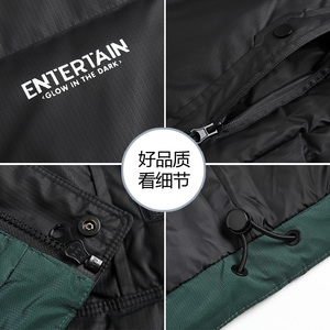 Tim短款立领拼色羽绒马夹男 休闲日系保暖外套马甲背心M73-P120图片