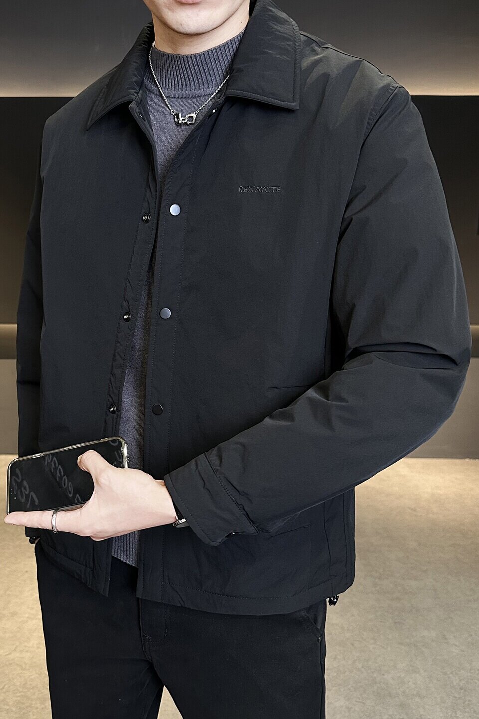 标轻薄羽绒服男冬季潮流翻领短款休闲外套男士夹克Y5530-P165,男装羽绒服,电商A239