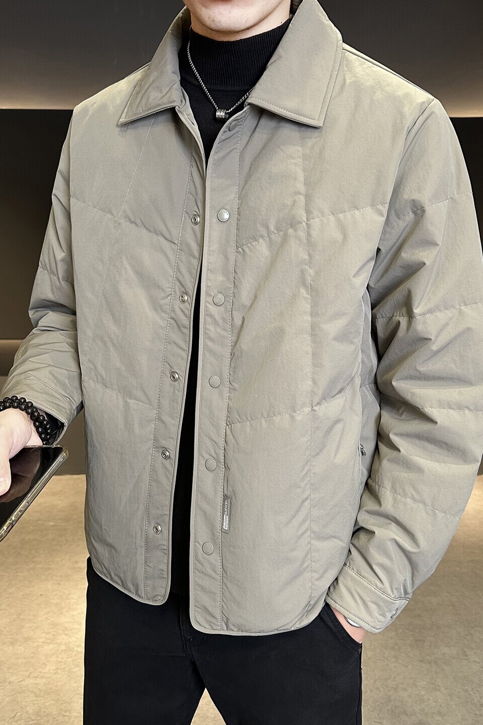 标90轻薄羽绒服男冬季潮流翻领短款外套男士夹克Y2522-P195,男装夹克,电商A239