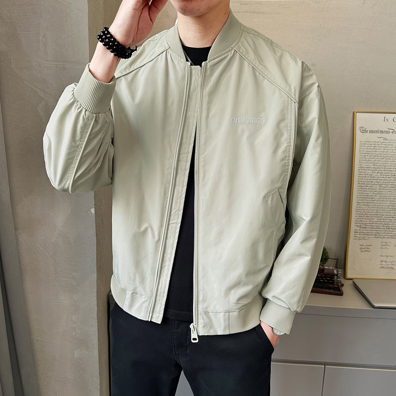 美式飞行员夹克男士2025春秋宽松大码休闲棒球服外套JK6511-P130图片