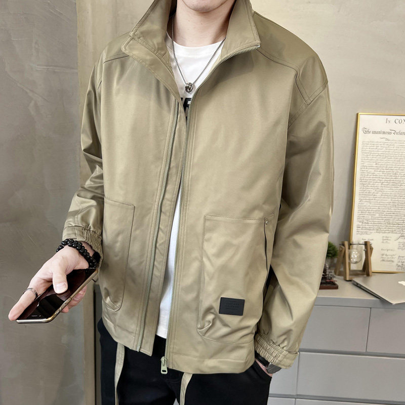 2023春季新款立领夹克 休闲韩版外套JK0369-P100图片