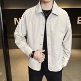 男士翻领夹克春秋休闲风简约百搭外套潮流男装上衣JK2607-P128，男装夹克，电商A239