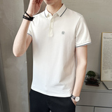 潮牌翻领POLO衫短袖t恤男士夏季新款韩版潮流体恤上衣PL88505-P58，男装Polo衫，电商A239