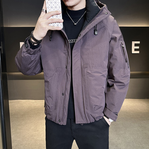冬季新款工装羽绒服男 短款保暖羽绒外套夹克Y9806-P235图片