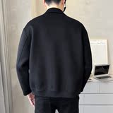 秋冬纯手工短款双面羊绒大衣男时尚夹克款双面呢S96001-P280，男装毛呢大衣，电商A239