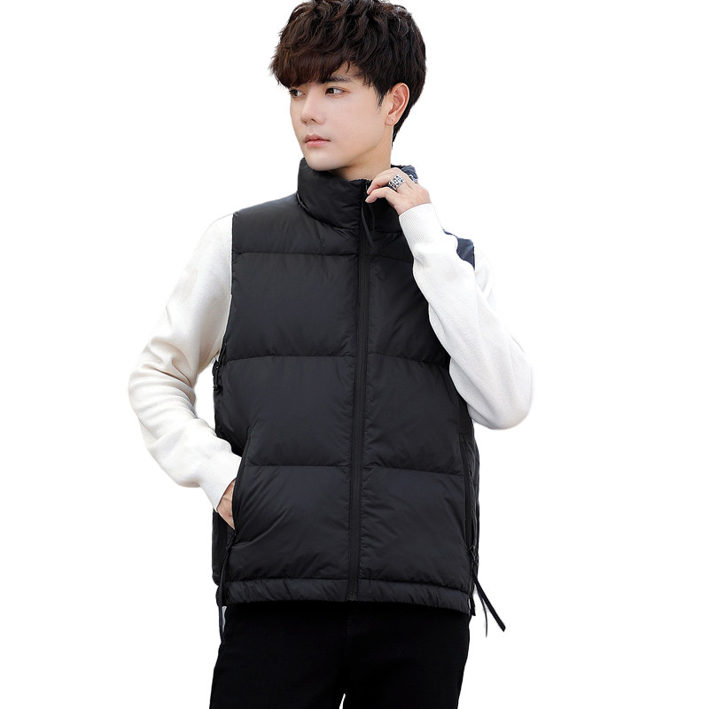 短款立领羽绒马夹男休闲日系面包服保暖外套马甲背心M211-P120,男装背心/马甲,电商A239
