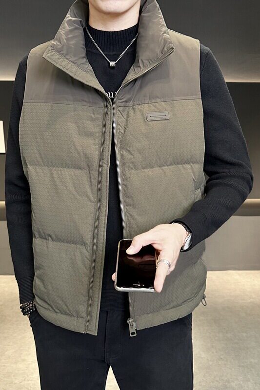 羽绒马甲男冬季新款潮流立领加厚保暖背心男士外穿坎肩M8083-P120,男装背心/马甲,电商A239
