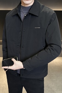标轻薄羽绒服男冬季潮流翻领短款外套男士夹克Y5533-P165图片