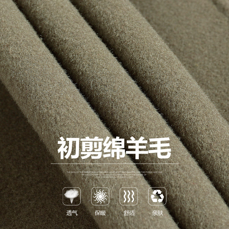 秋冬纯手工短款双面羊绒大衣男时尚夹克款双面呢S6015-P295,男装毛呢大衣,电商A239