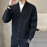 春季短款针织衫外套时尚休闲开衫男款K5801-P108，男装针织衫/毛衣，电商A239