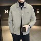 标轻薄羽绒服男冬季潮流翻领短款外套男士夹克Y5533-P165，男装夹克，电商A239
