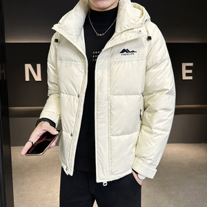冬季店主风新款连帽羽绒服男 短款保暖羽绒外套Y5531-P165图片